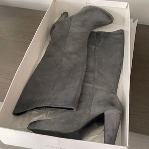 Knee high leather boots